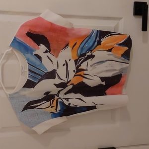 Zara size small short sleeve spring/summary lightweight floral top